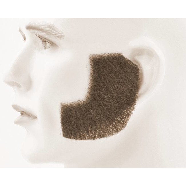 Morris Costumes and Lacey Fashions Sideburns - Synthetic, Brown