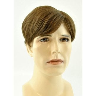 Morris Costumes and Lacey Fashions Sidepart Men's, Chestnut Brown Wig