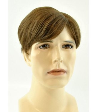 Morris Costumes and Lacey Fashions Sidepart Men's, Chestnut Brown Wig