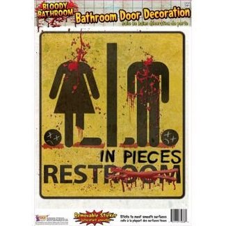 Forum Novelties Bathroom Door Sign - Bloody Bathroom