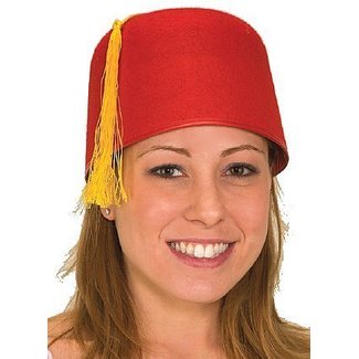 Fez Hat, Red - One Size