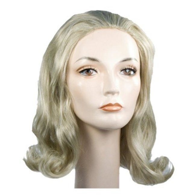 Morris Costumes and Lacey Fashions 1960s Prom Pageboy C Blonde Wig