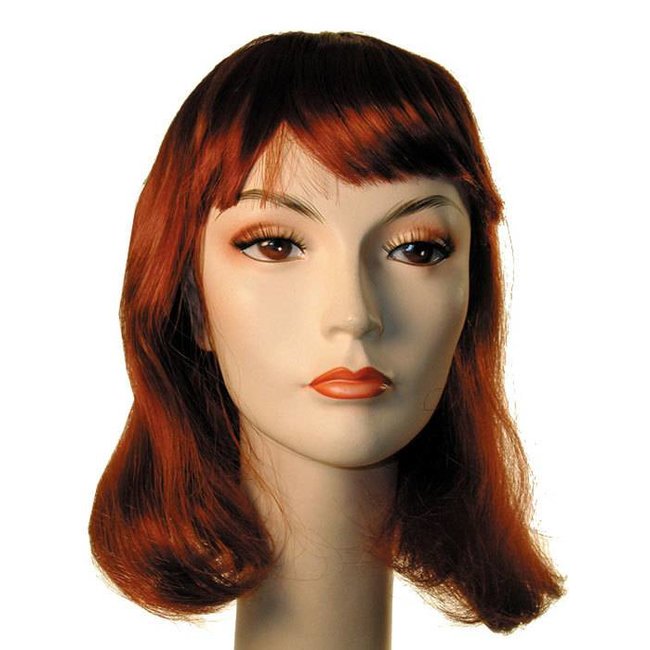 Morris Costumes and Lacey Fashions Courtney Pageboy Auburn 130 Wig