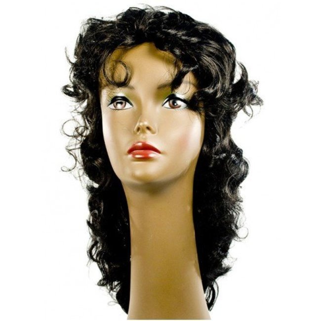 Morris Costumes and Lacey Fashions Wavy Showgirl Black Wig