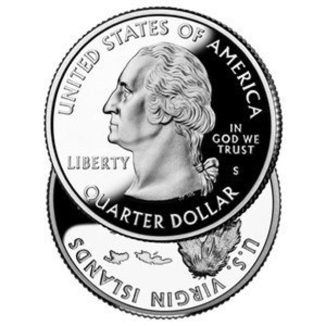 Flipper Coin, Quarter by Royal Magic (M10)