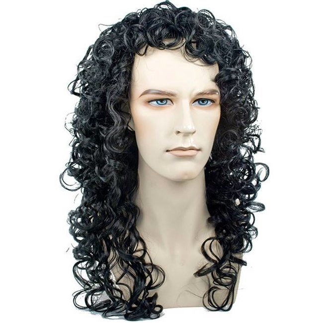 Morris Costumes and Lacey Fashions French King, Black Wig