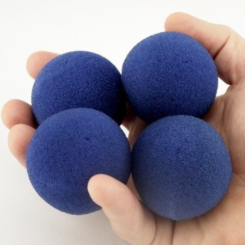 2 inch Super Soft Sponge Balls Blue by Magic By Gosh(M13) Ronjo