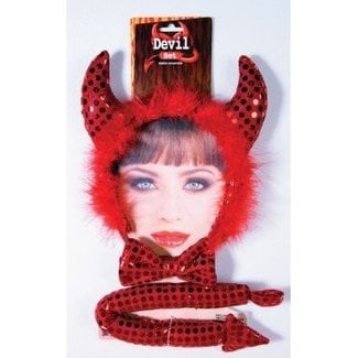 Forum Novelties Devil Set, Sequin Red