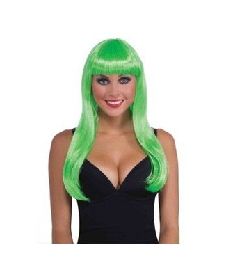 Forum Novelties Long Green Wig, Bangs
