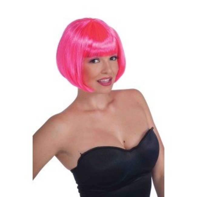 Forum Novelties Neon Pink Bob Wig (361)