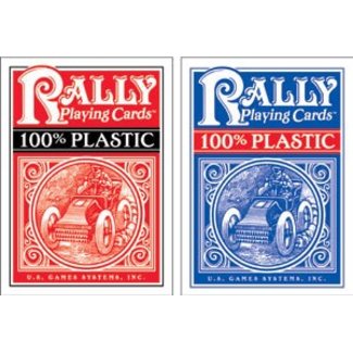 Rally Plastic Playing Cards, Red by U.S. Games