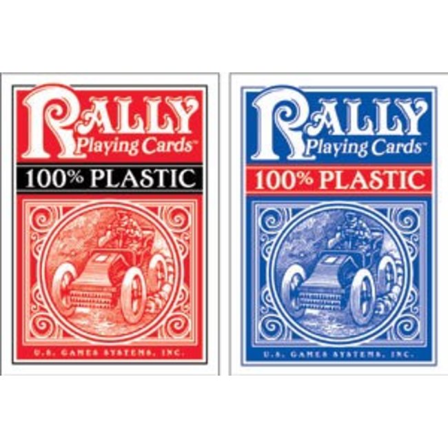 Rally Plastic Playing Cards, Blue by U.S. Games