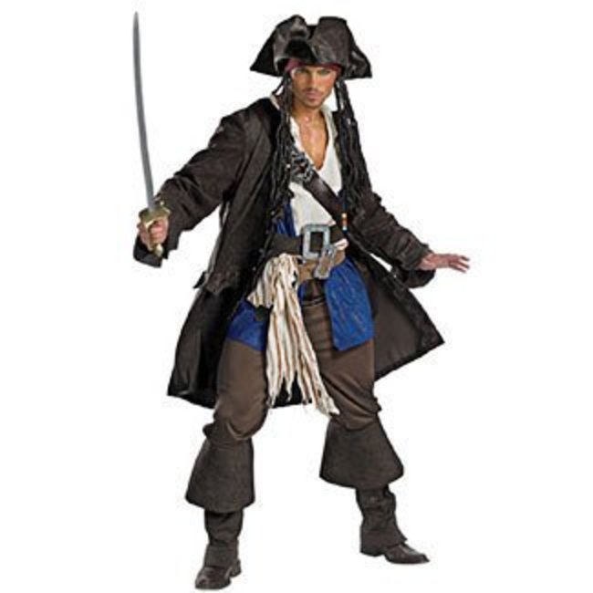 Disguise Captain Jack Sparrow, Prestige - Adult XXL 50-52
