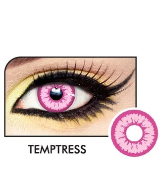Fine And Clear Temptress Pink Contact Lenses (C2)