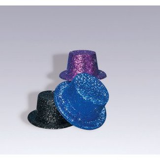 Forum Novelties Purple Glitter Top Hat