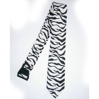Necktie Zebra Black/White by american passion