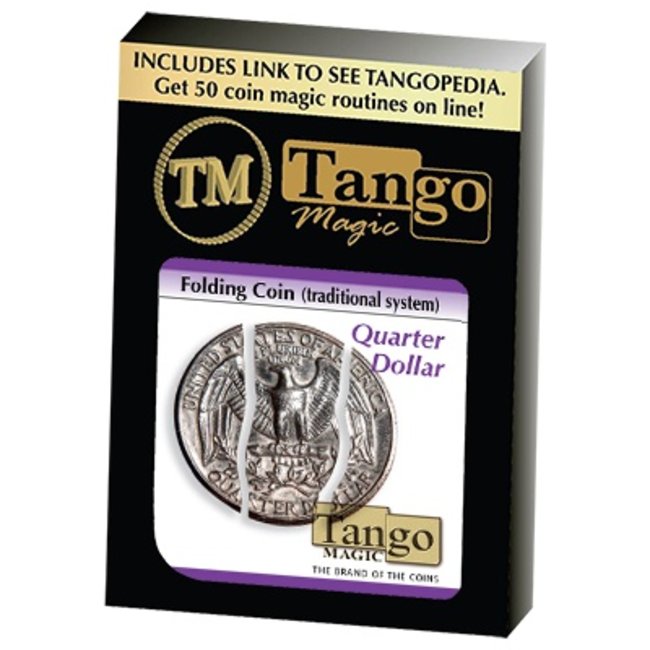 Folding Coin Quarter Traditional, D0021 by Tango Magic (M10)