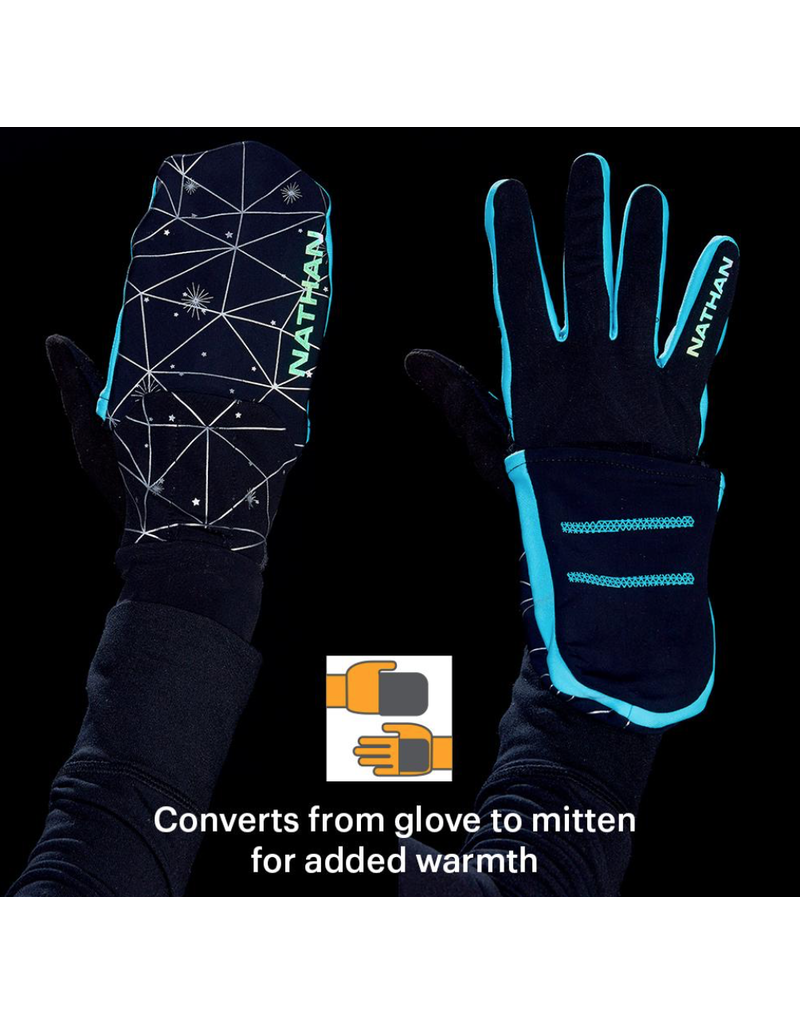 Nathan Sports NATHAN HyperNight Reflective Convertible Glove/Mitt