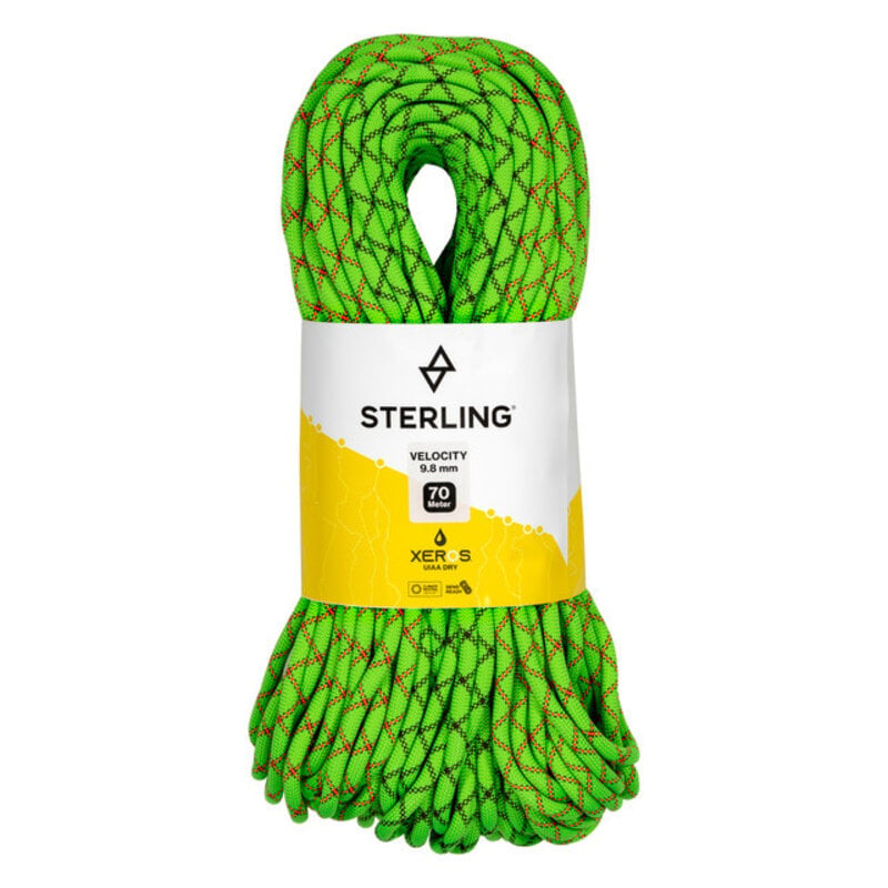 Sterling Rope Velocity 9.8 Green XEROS 70m