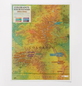 NATIONAL GEOGRAPHIC Scratch Map-Colorado 14ers