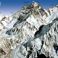 NATIONAL GEOGRAPHIC Mount Everest 50th Anniversary 2-Sided Poster