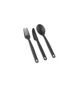 Sea To Summit Camp Cutlery 3 Piece Set Charcoal Grey