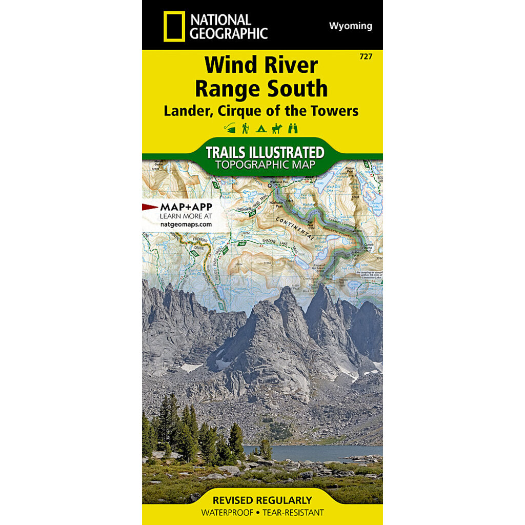 NATIONAL GEOGRAPHIC Wind River Range South Lander, Cirque of the Towers #727