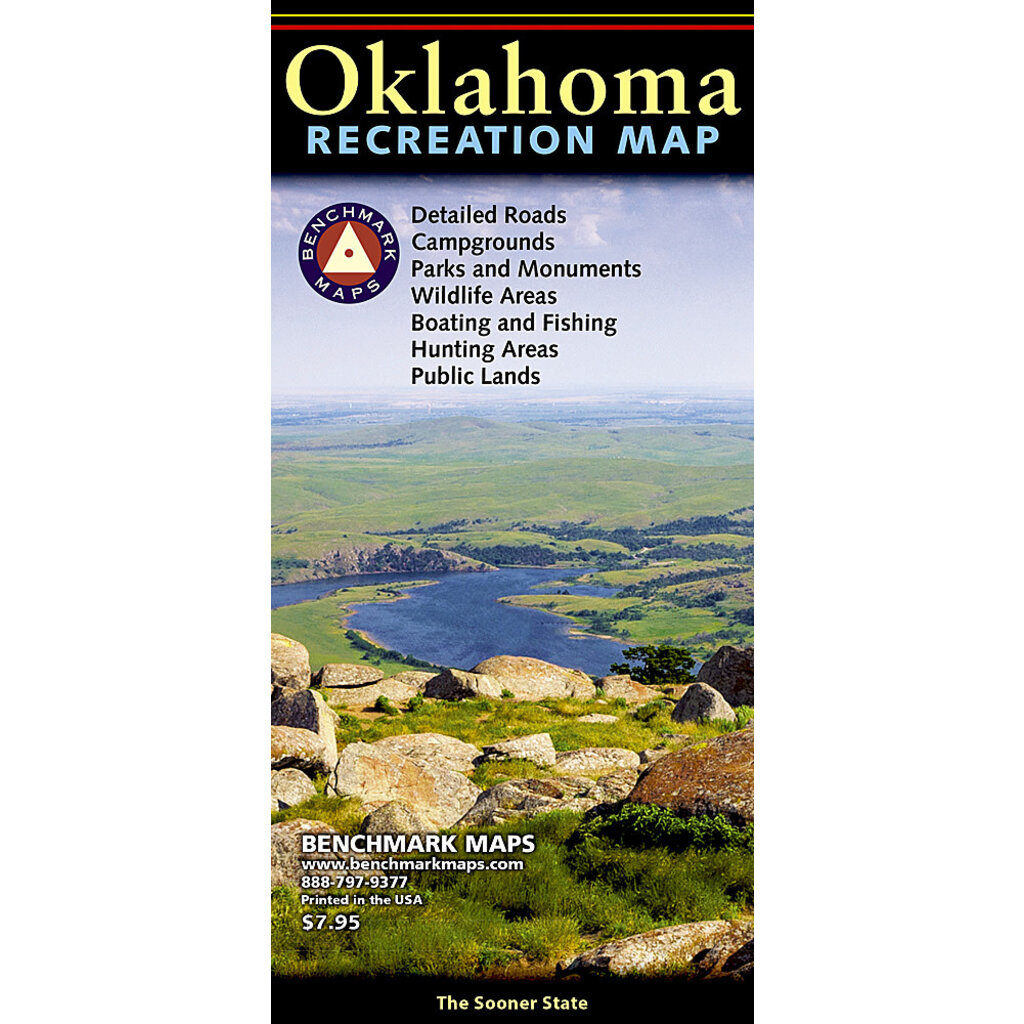 NATIONAL GEOGRAPHIC Oklahoma Recreation Map