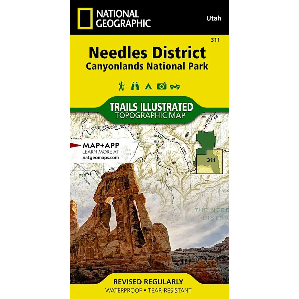 NATIONAL GEOGRAPHIC Needles District-Canyonlands Trails Illustrated #311