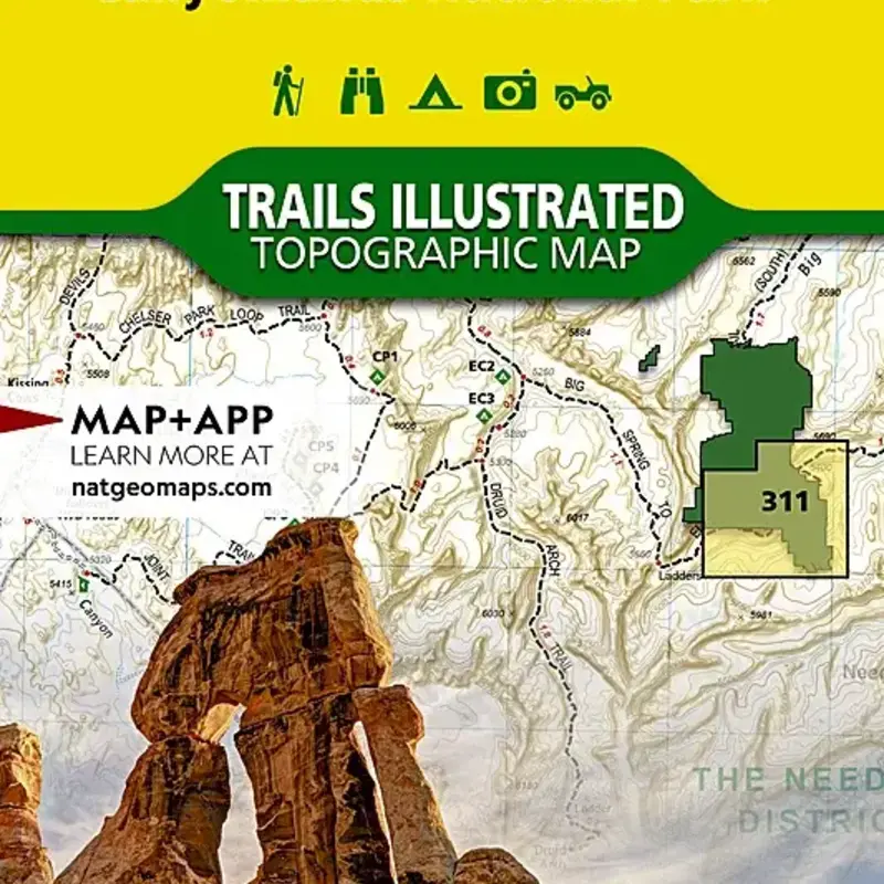 NATIONAL GEOGRAPHIC Needles District-Canyonlands Trails Illustrated #311
