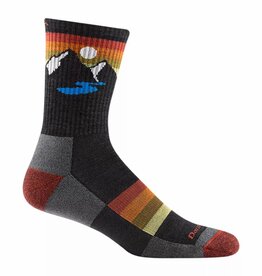 Darn Tough Men's Sunset Ridge Micro Crew Lightweight Hiking Sock Charcoal XL