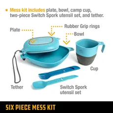 UCO 6 PIECE MESS KIT CLASSIC BLUE