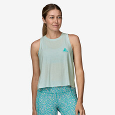 Patagonia W's Cap Cool Trail Cropped Tank Chouinard Crest