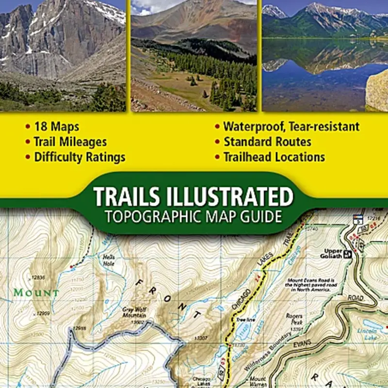 NATIONAL GEOGRAPHIC Colorado 14ers North Front, Mosquito, Tenmile & Sawatch Ranges #1302