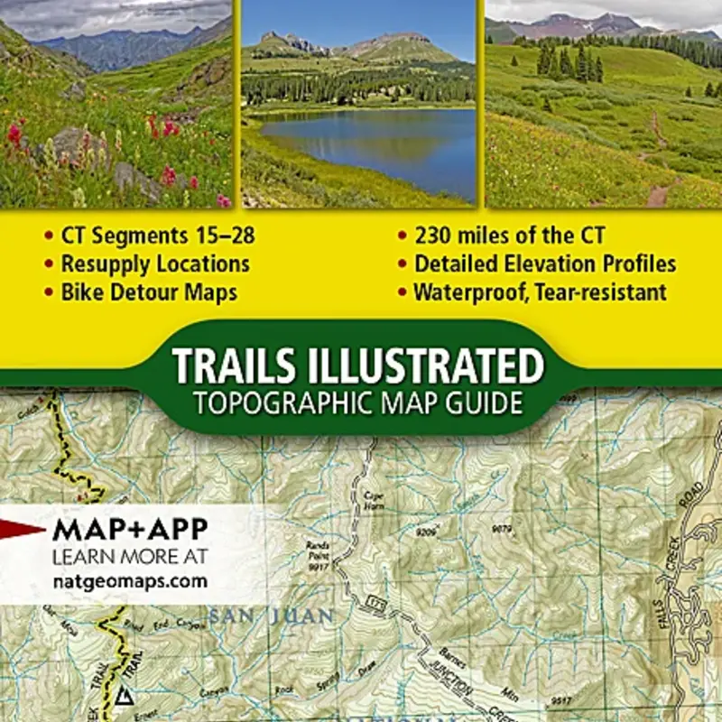 NATIONAL GEOGRAPHIC Colorado Trail South Durango to Monarch #1201