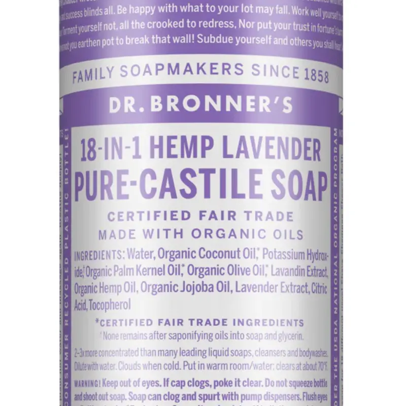 DR. BRONNER'S Dr. Bronner's Organic Liquid Soap LAVENDER 4 OZ