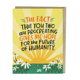 Em and Friends Baby Card - Future of Humanity