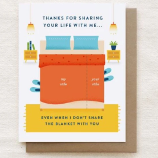 Quirky Paper Co. Anniversary Card - Blanket