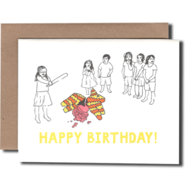 Power and Light Press Birthday  Card - Pinata Guts