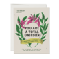 Red Cap Cards Greeting Card - Total Unicorn