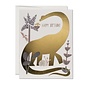 Red Cap Cards Birthday Card - Dinosaur Foil