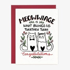 Paper Pony Co. Wedding Card - Meowwaige