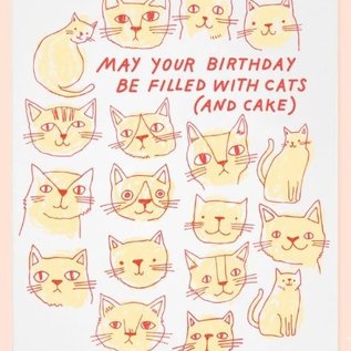 The Good Twin Birthday Card - Cats & Cake