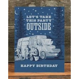 Waterknot Birthday Card - Party Outside