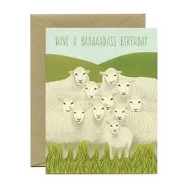 Yeppie Paper Birthday Card - Badass Sheep