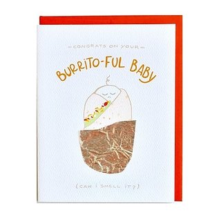 Cracked Designs Baby Card - Burrito-ful Baby