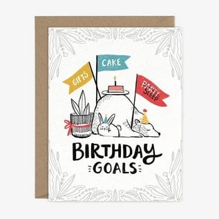 Paper Pony Co. Birthday Card - Birthday Goals