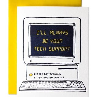 Ladyfingers Letterpress Parent Card - Tech Support