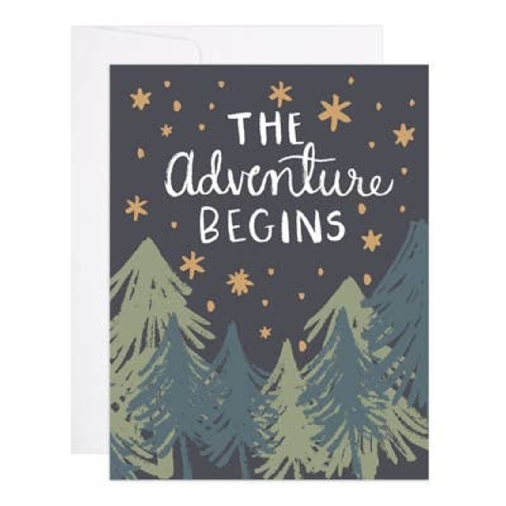 9th Letter Press Congratulations Card - Adventure Begins