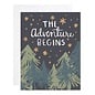 9th Letter Press Greeting Card - Adventure Begins